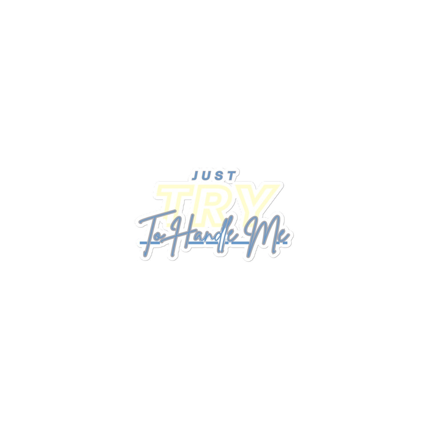 Try Me Bubble-free stickers