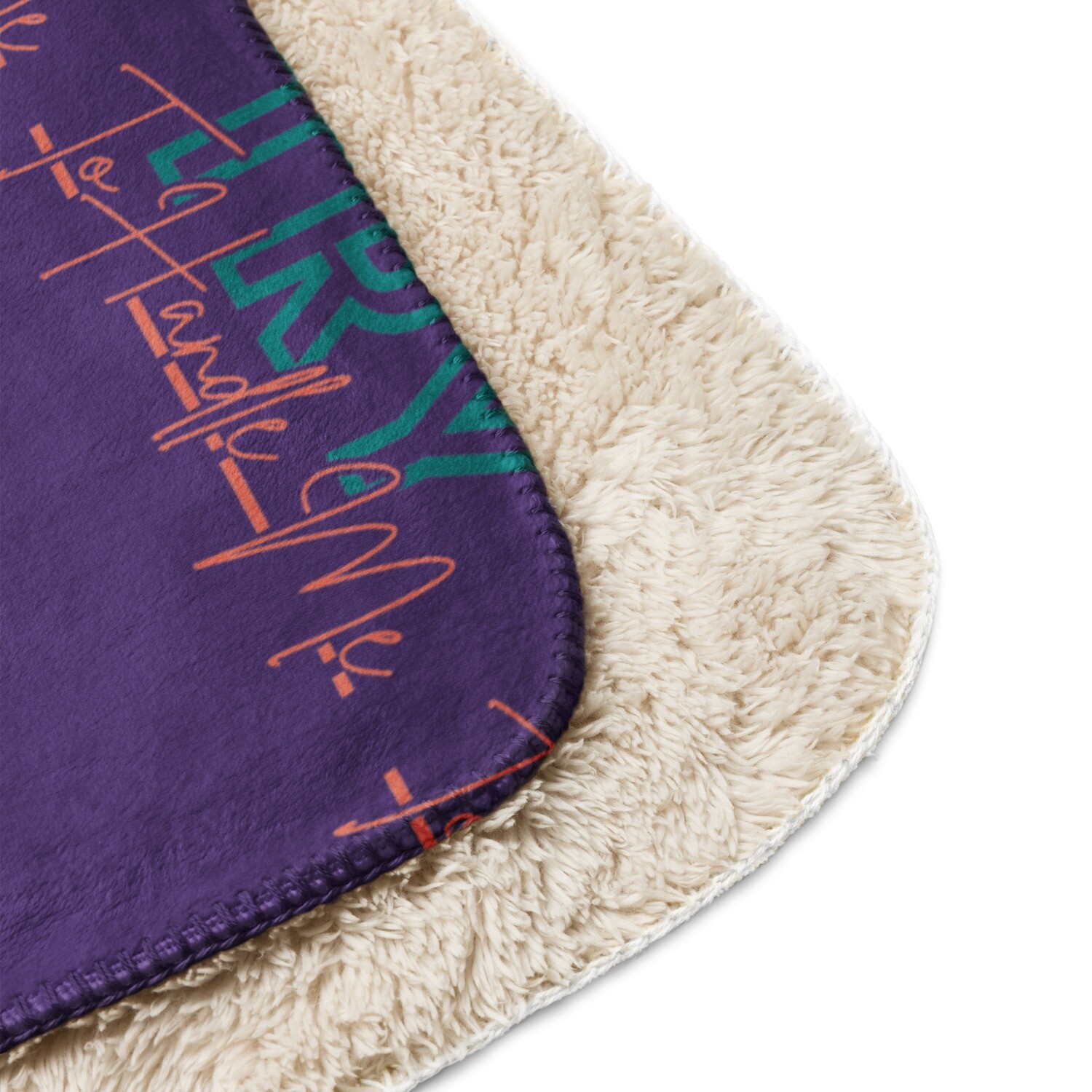 Try Me Sherpa blanket