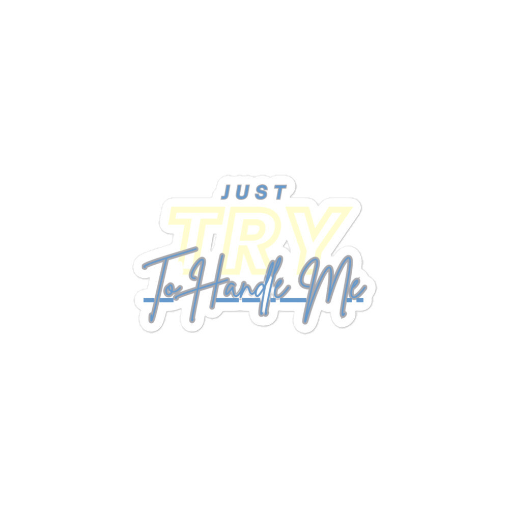 Try Me Bubble-free stickers