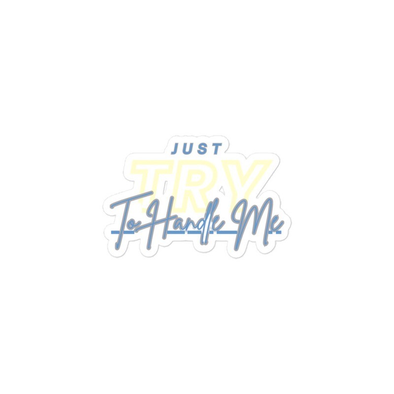 Try Me Bubble-free stickers
