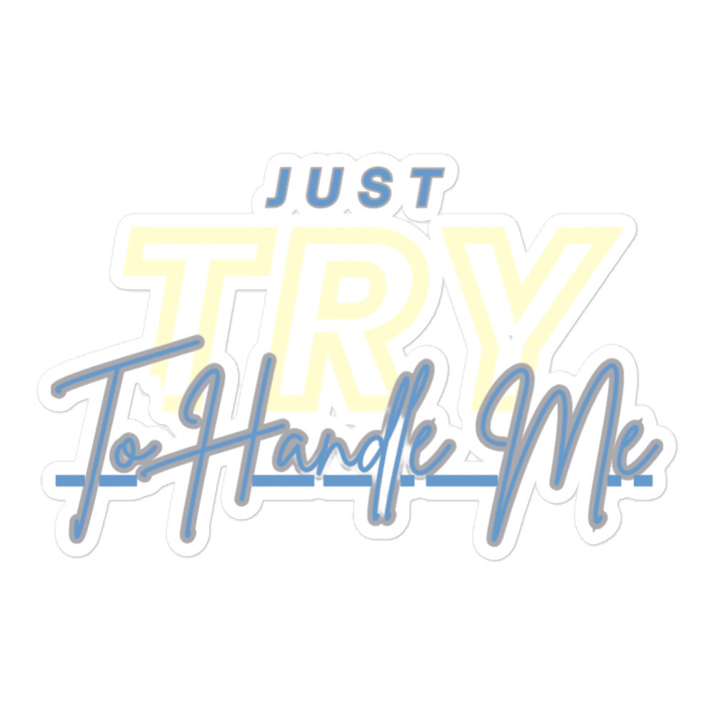 Try Me Bubble-free stickers