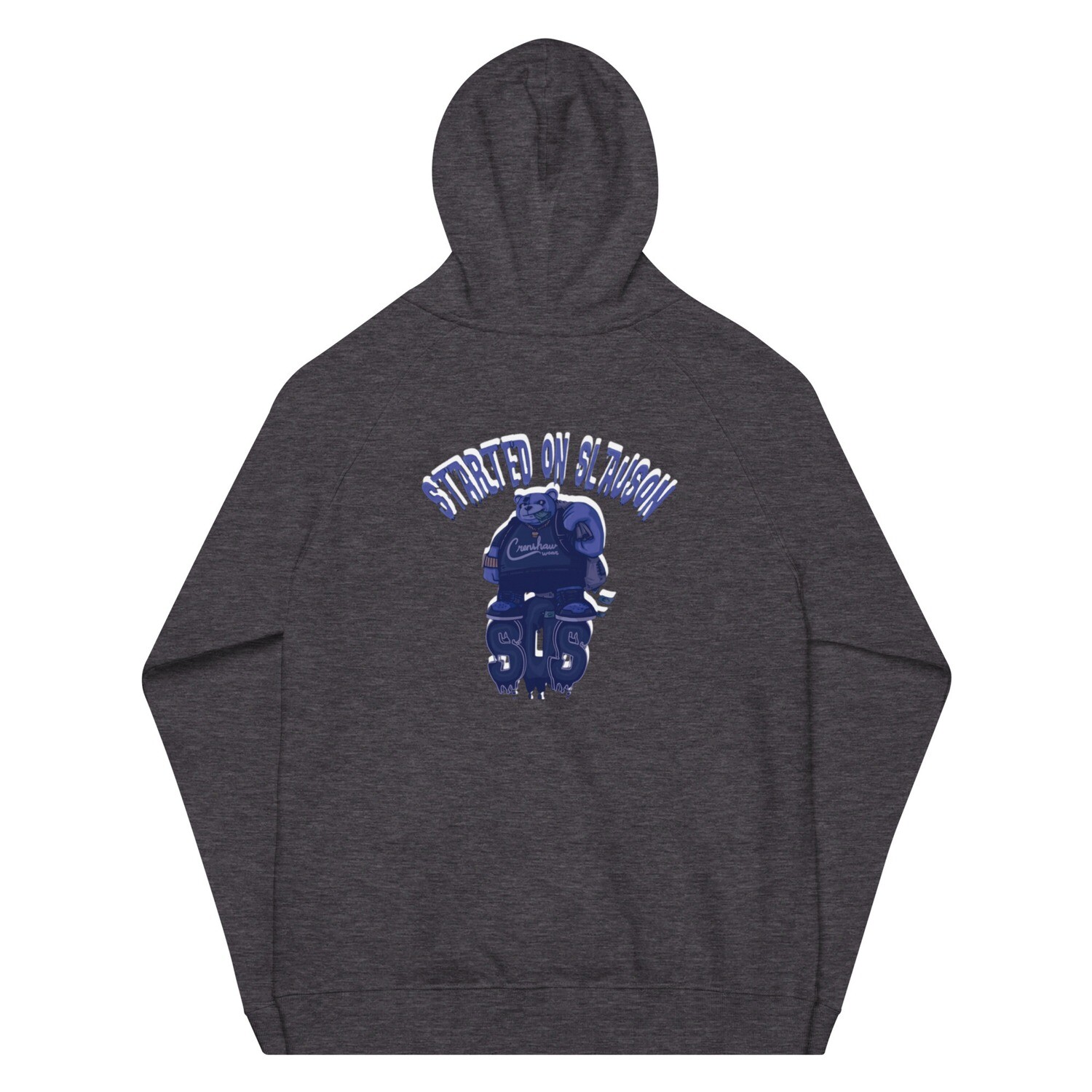 Started On Slauson eco raglan hoodie