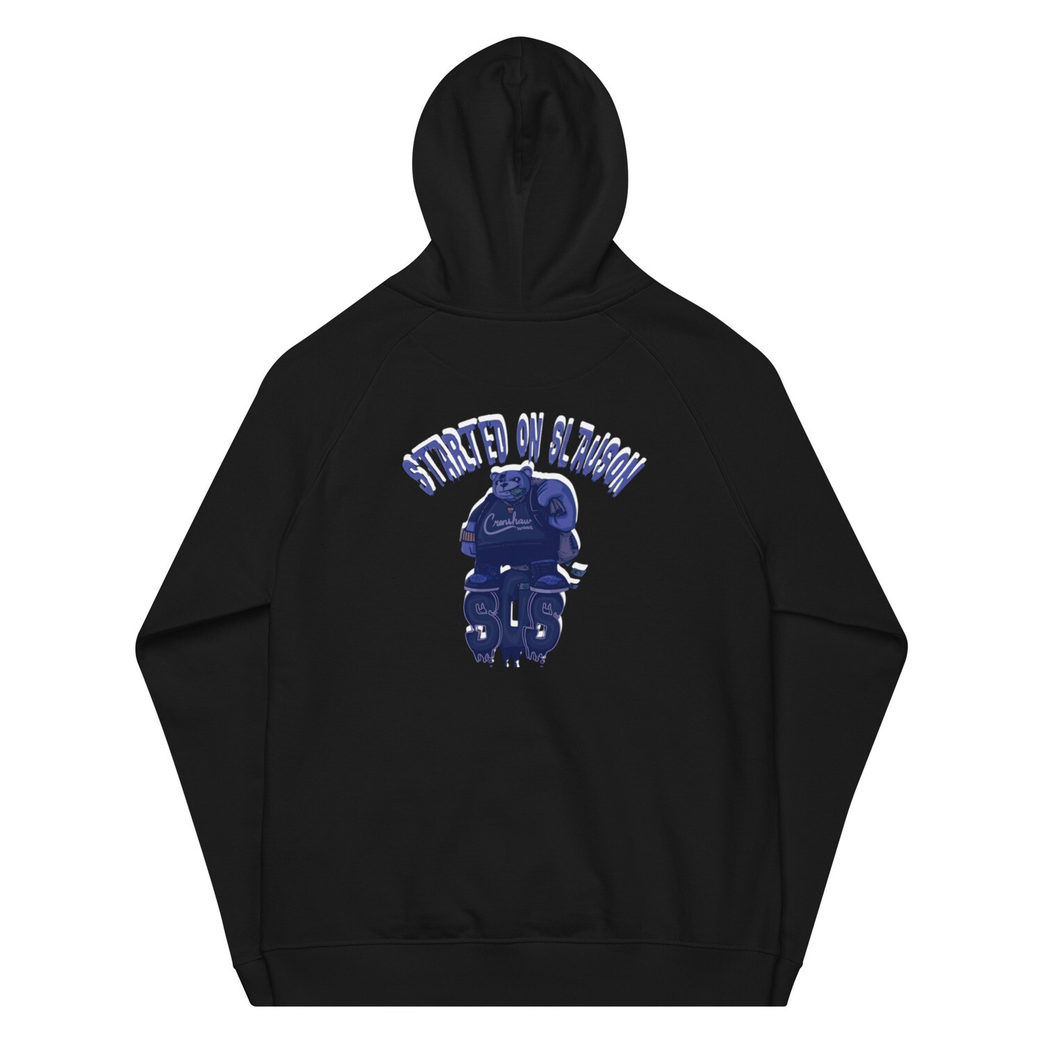 Started On Slauson eco raglan hoodie