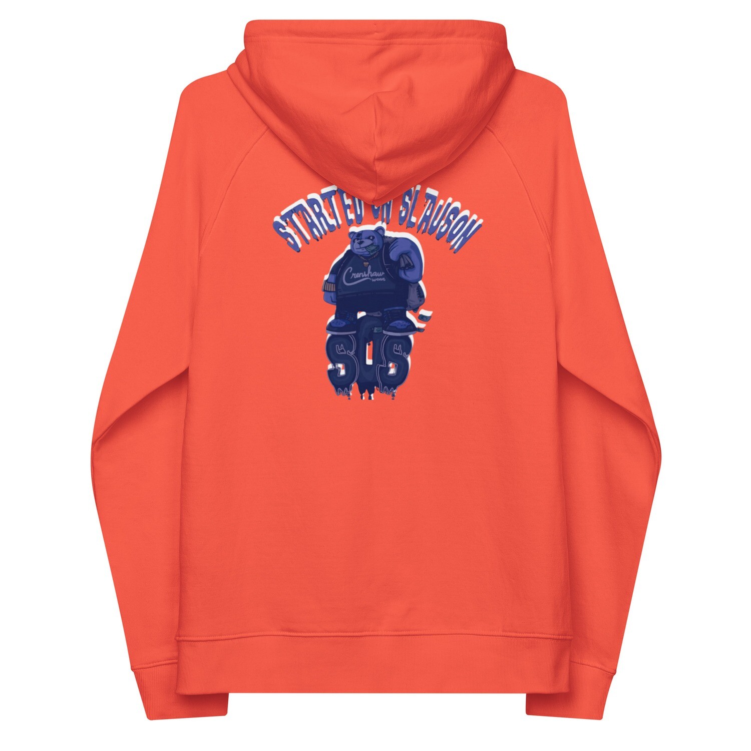 Started On Slauson eco raglan hoodie