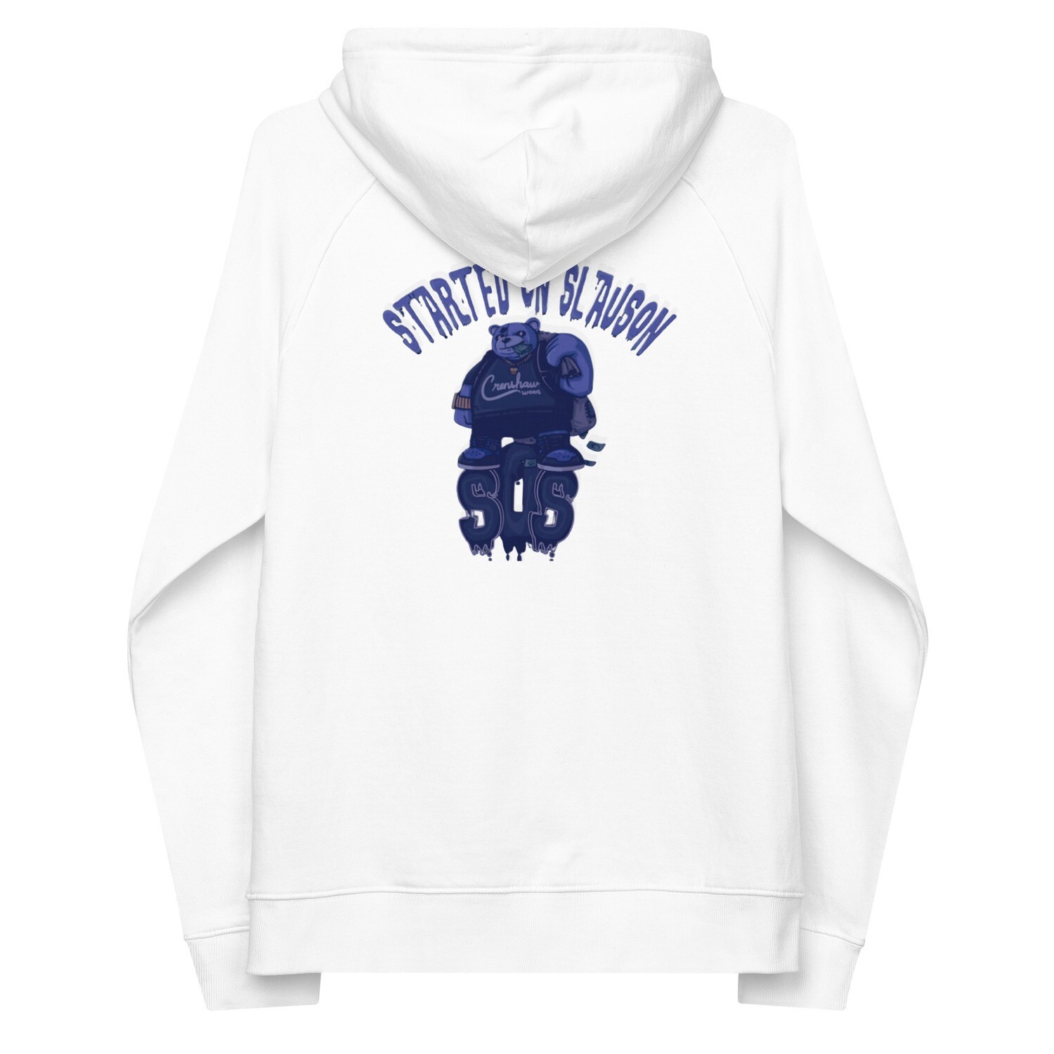 Started On Slauson eco raglan hoodie