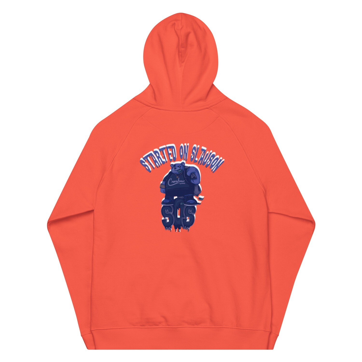 Started On Slauson eco raglan hoodie