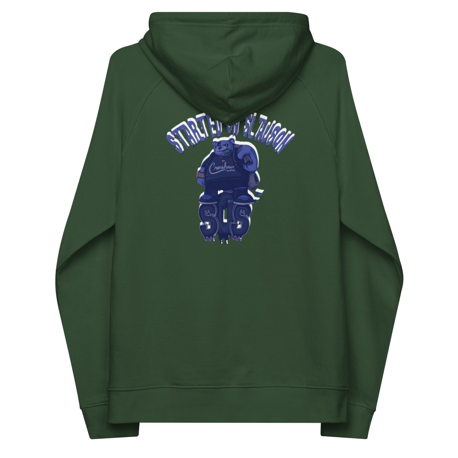 Started On Slauson eco raglan hoodie