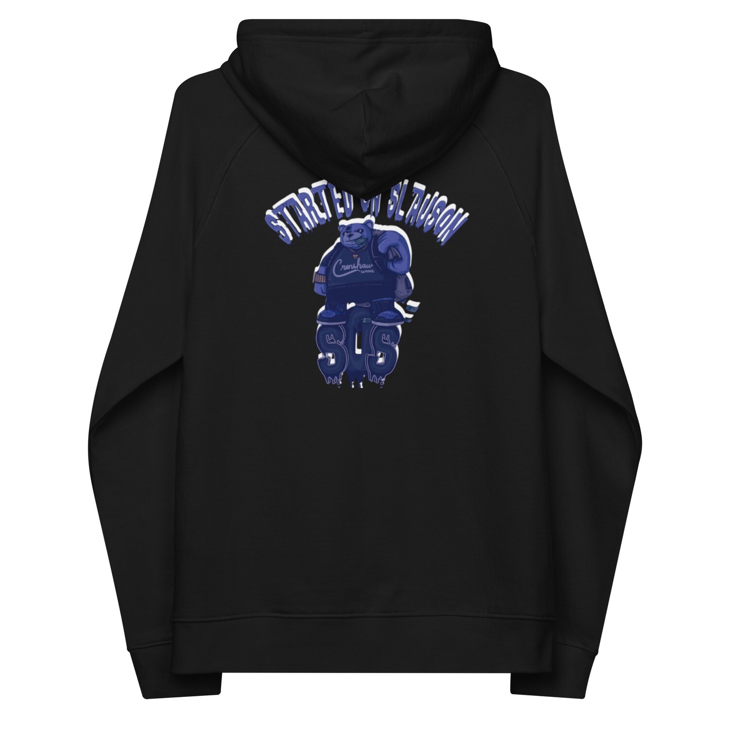 Started On Slauson eco raglan hoodie
