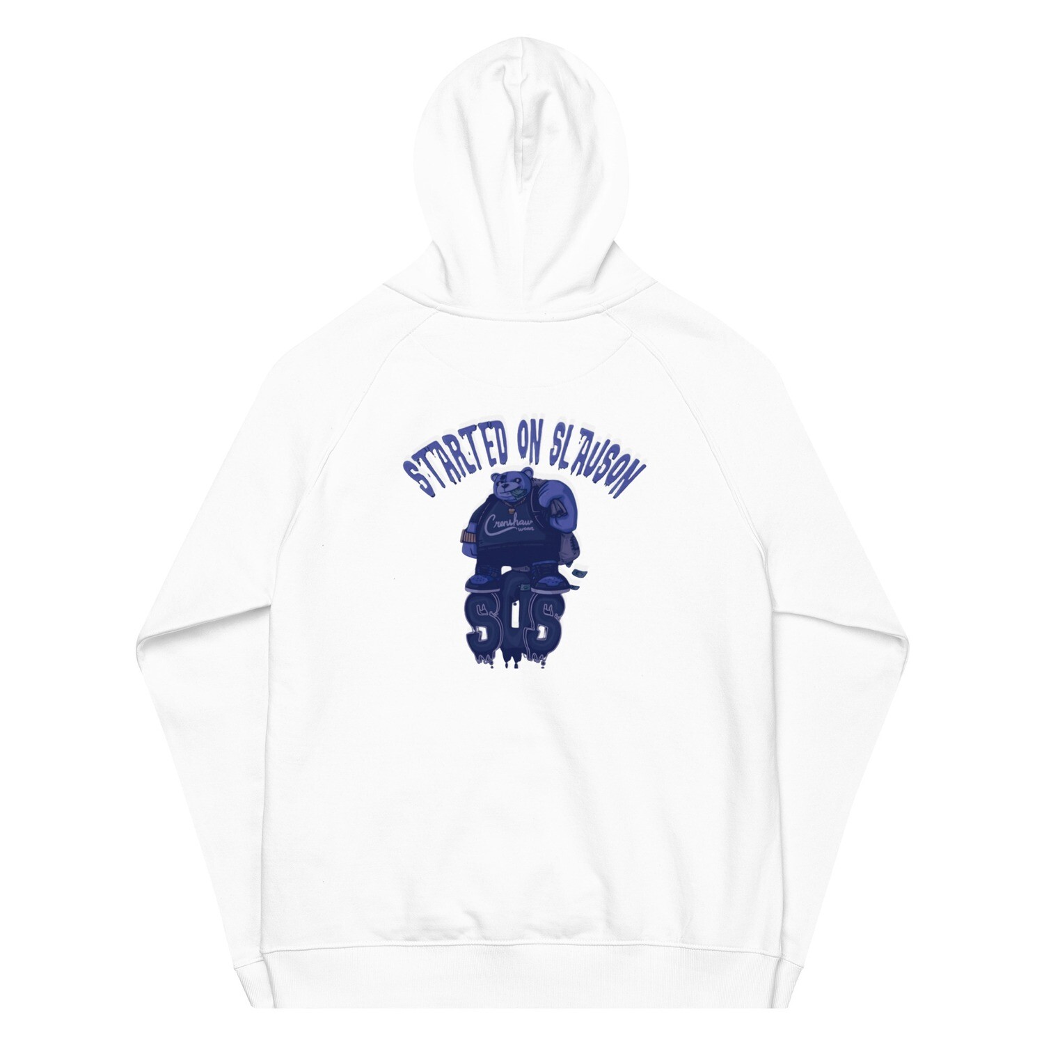 Started On Slauson eco raglan hoodie
