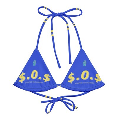 S.O.S string bikini top