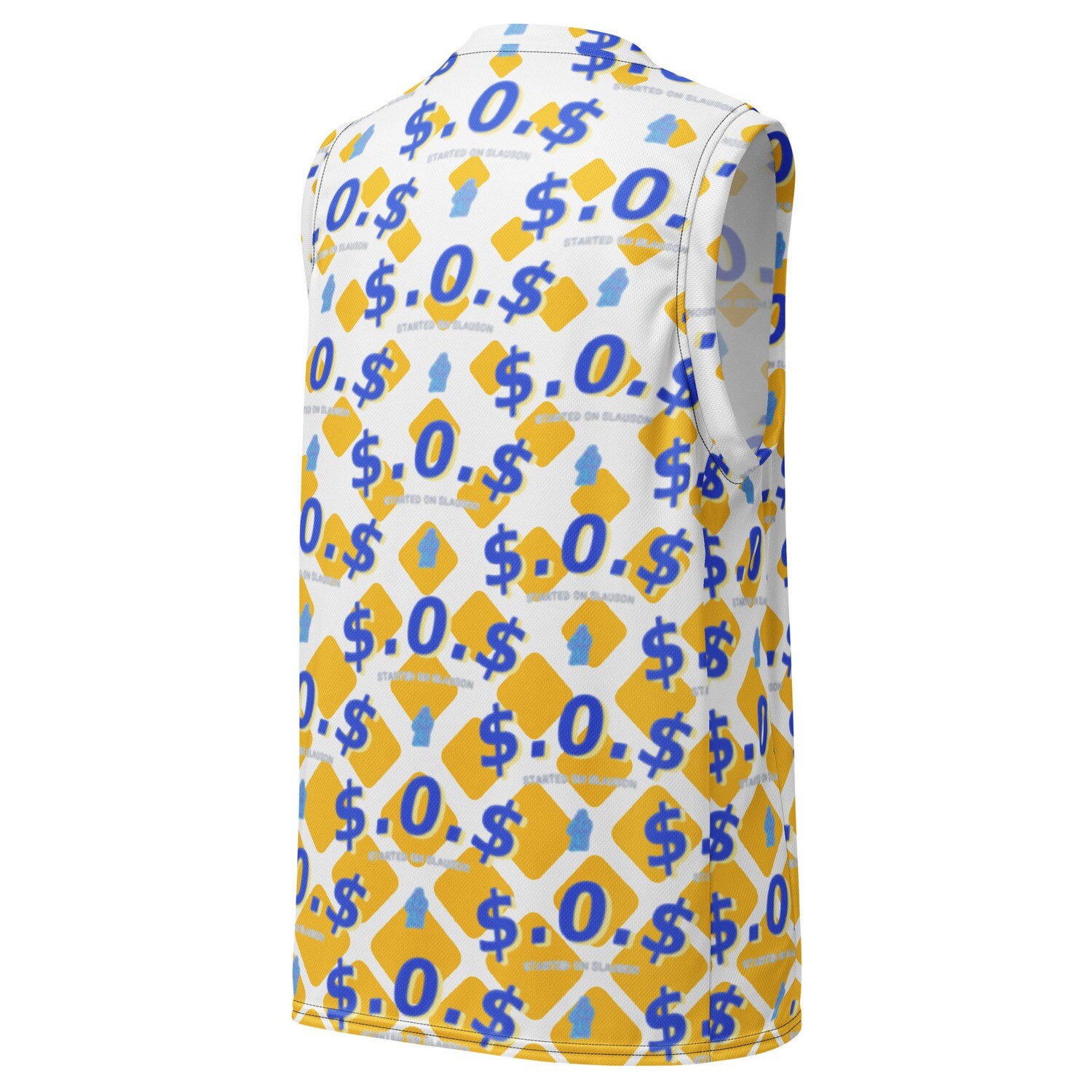 S.O.S basketball jersey