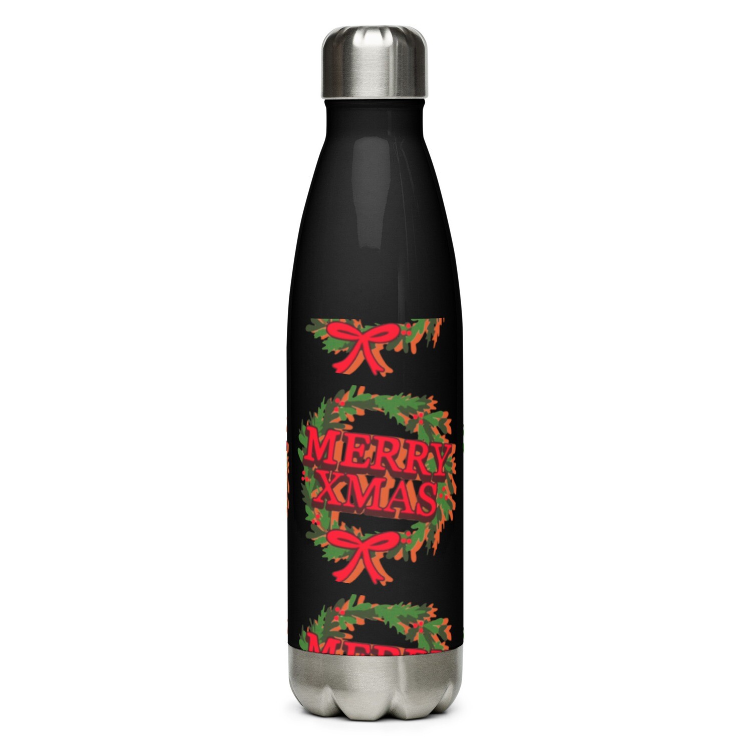 Merry Xmas Stainless steel water bottle