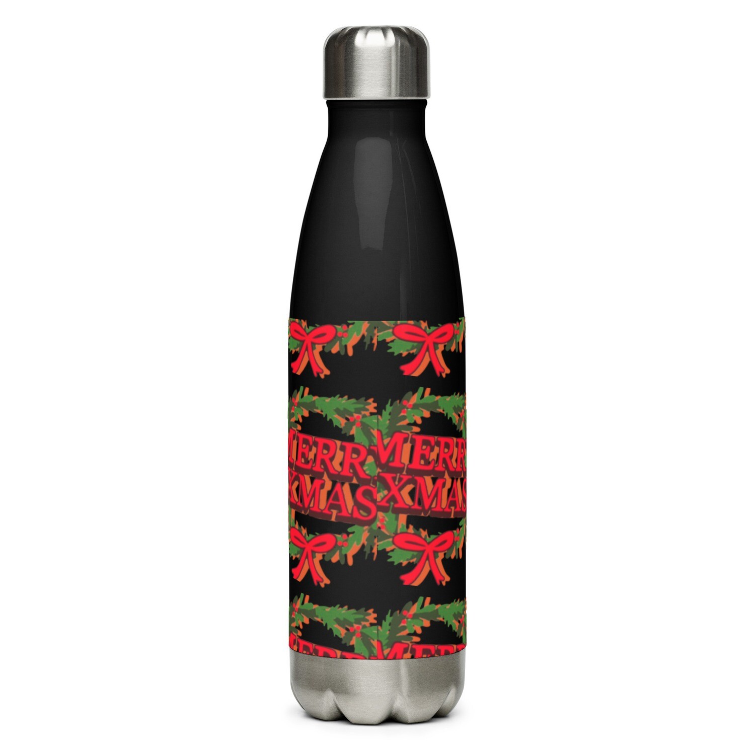 Merry Xmas Stainless steel water bottle