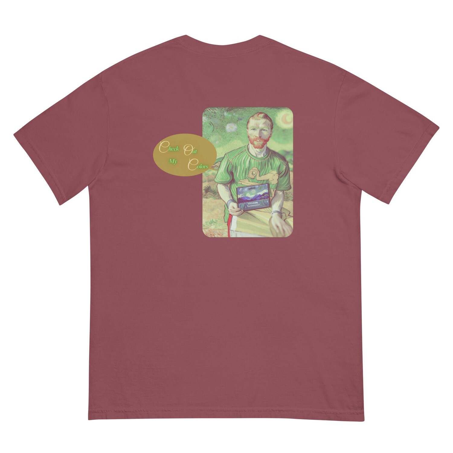 Check Out My Colors garment-dyed heavyweight t-shirt