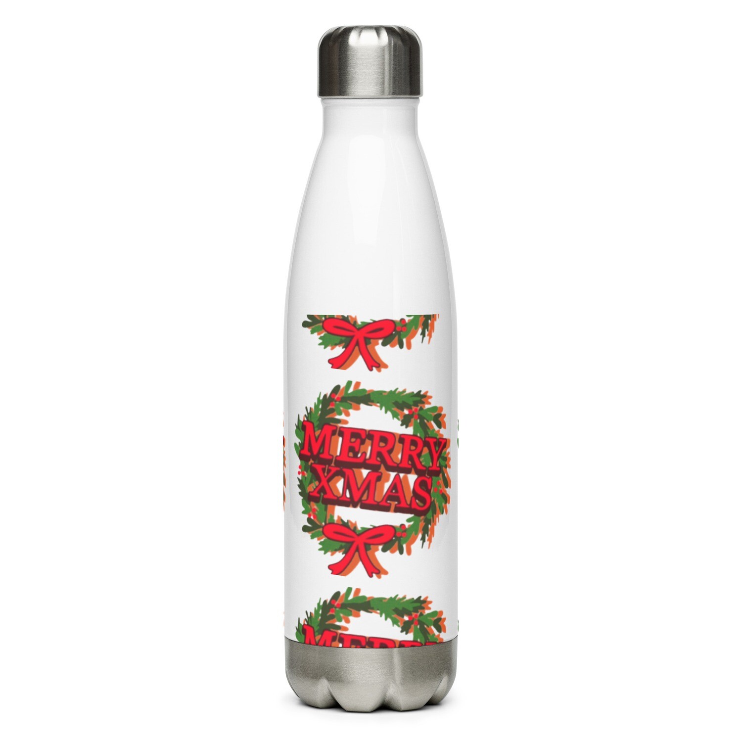 Merry Xmas Stainless steel water bottle