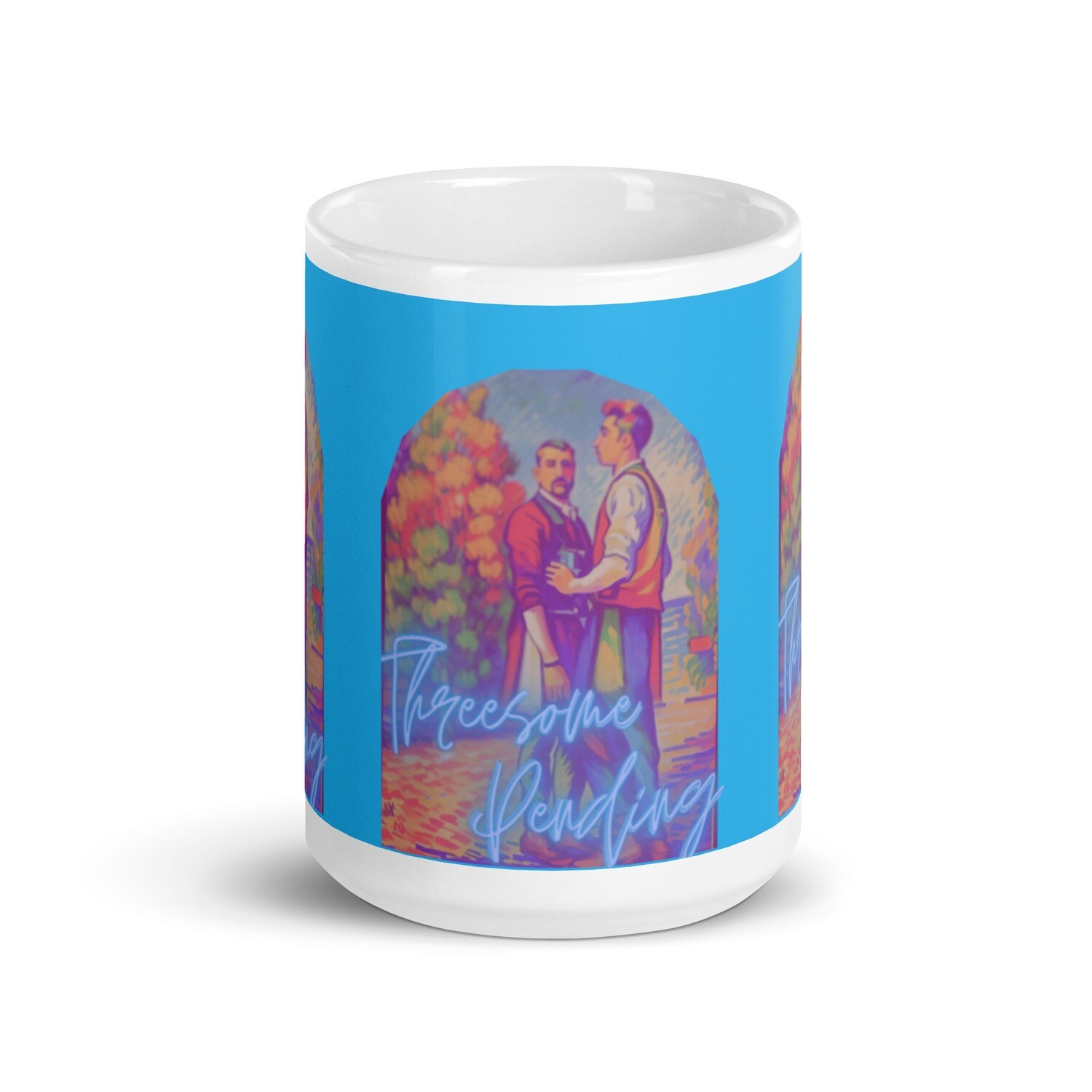 Threesome Pending glossy mug