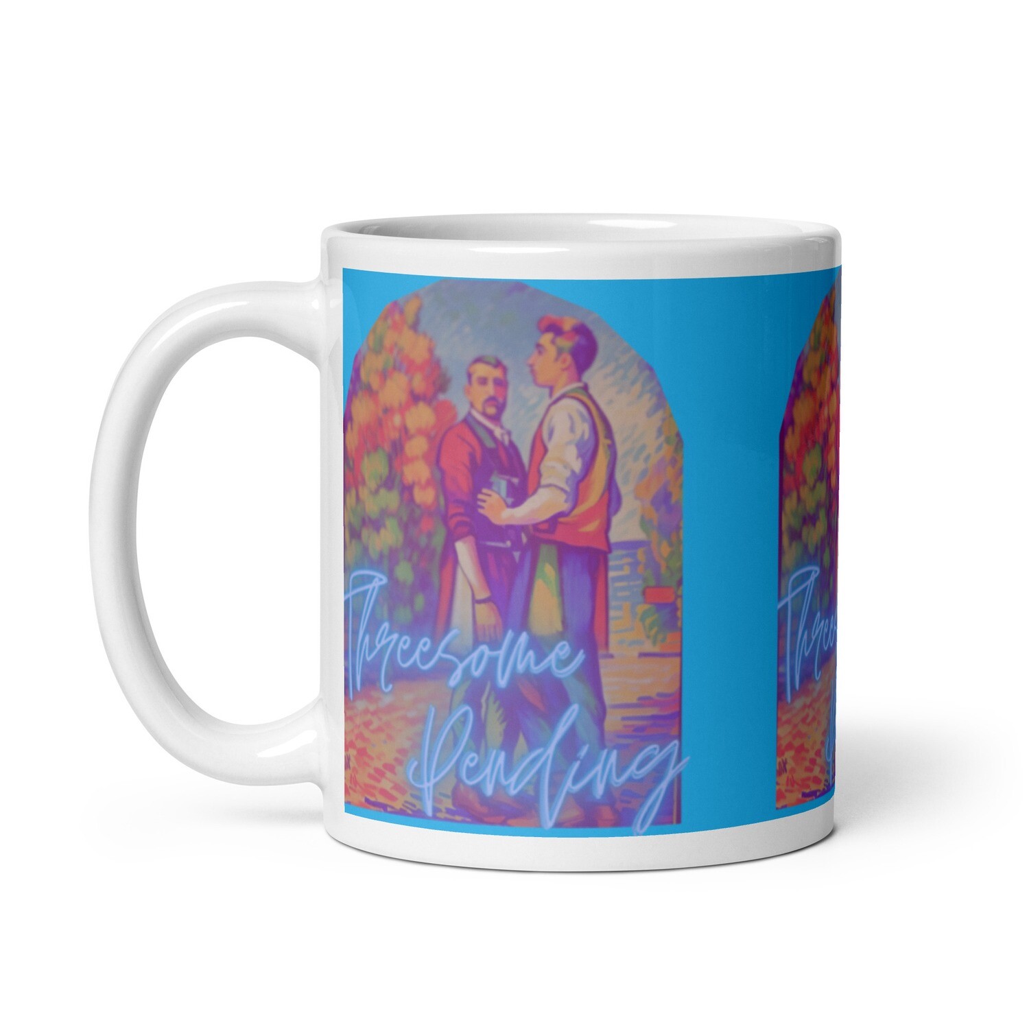 Threesome Pending glossy mug