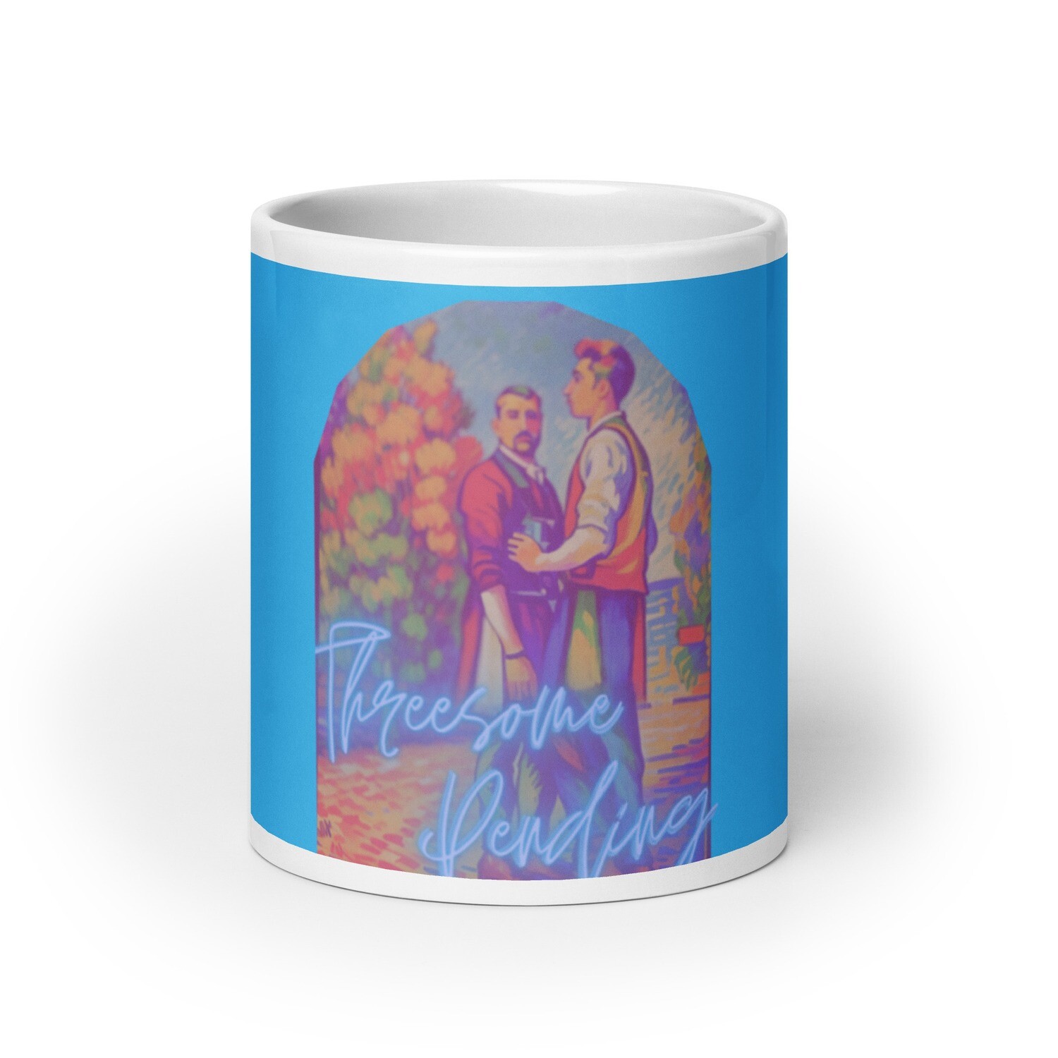 Threesome Pending glossy mug