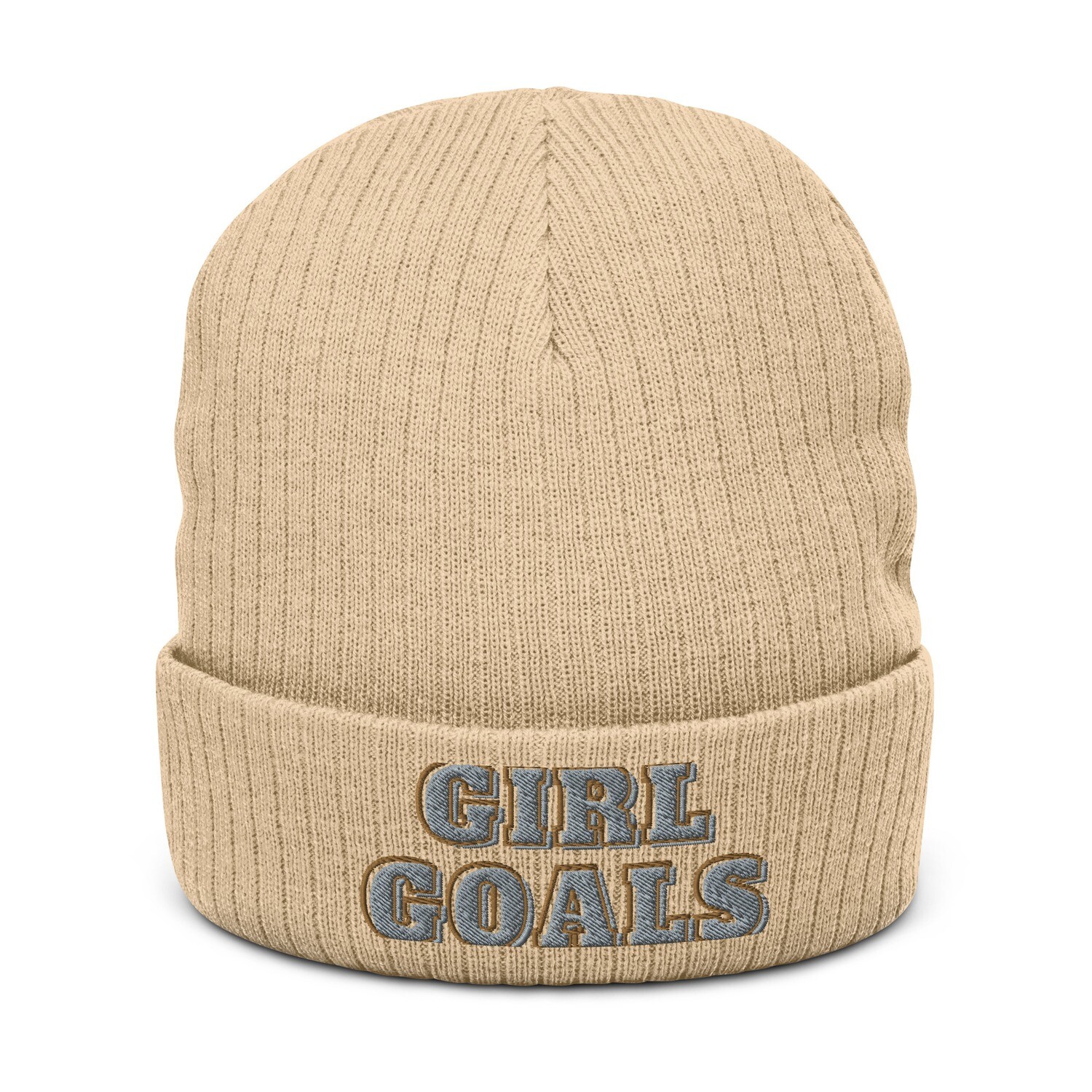 Girl Goals Ribbed knit beanie