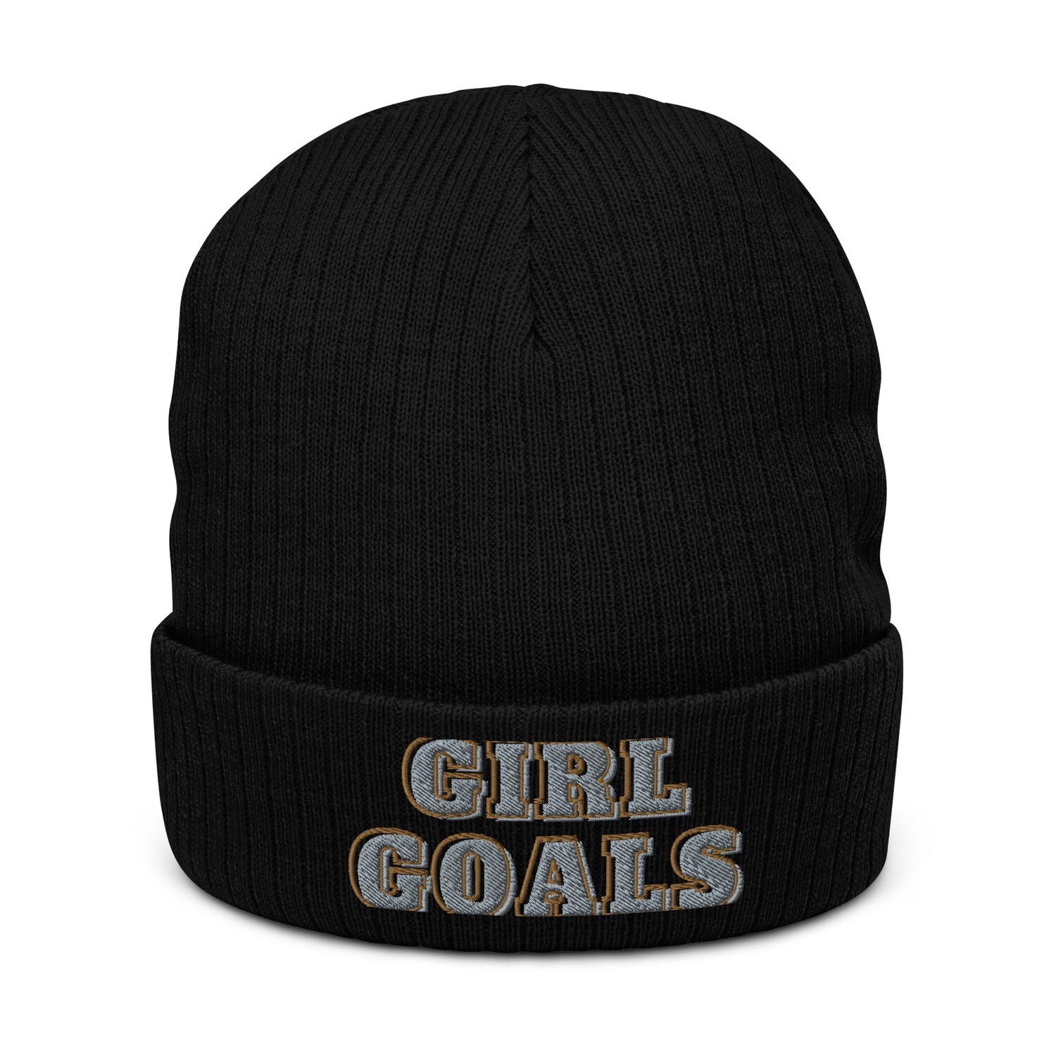 Girl Goals Ribbed knit beanie