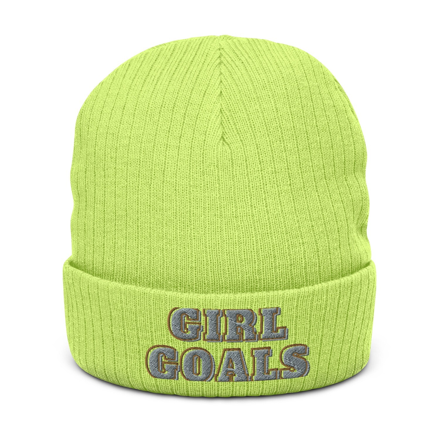 Girl Goals Ribbed knit beanie