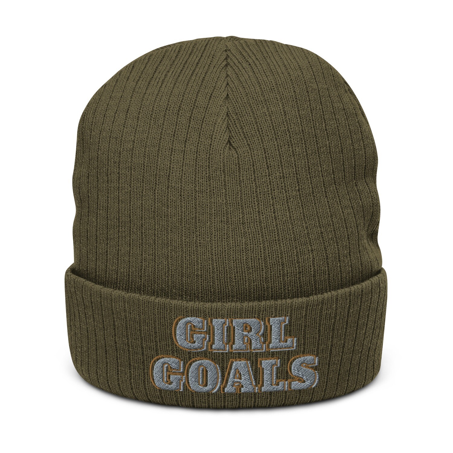 Girl Goals Ribbed knit beanie