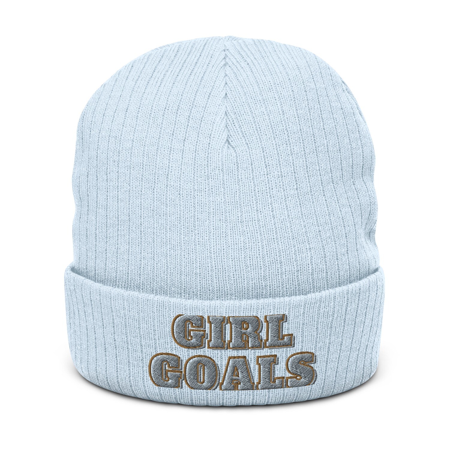 Girl Goals Ribbed knit beanie