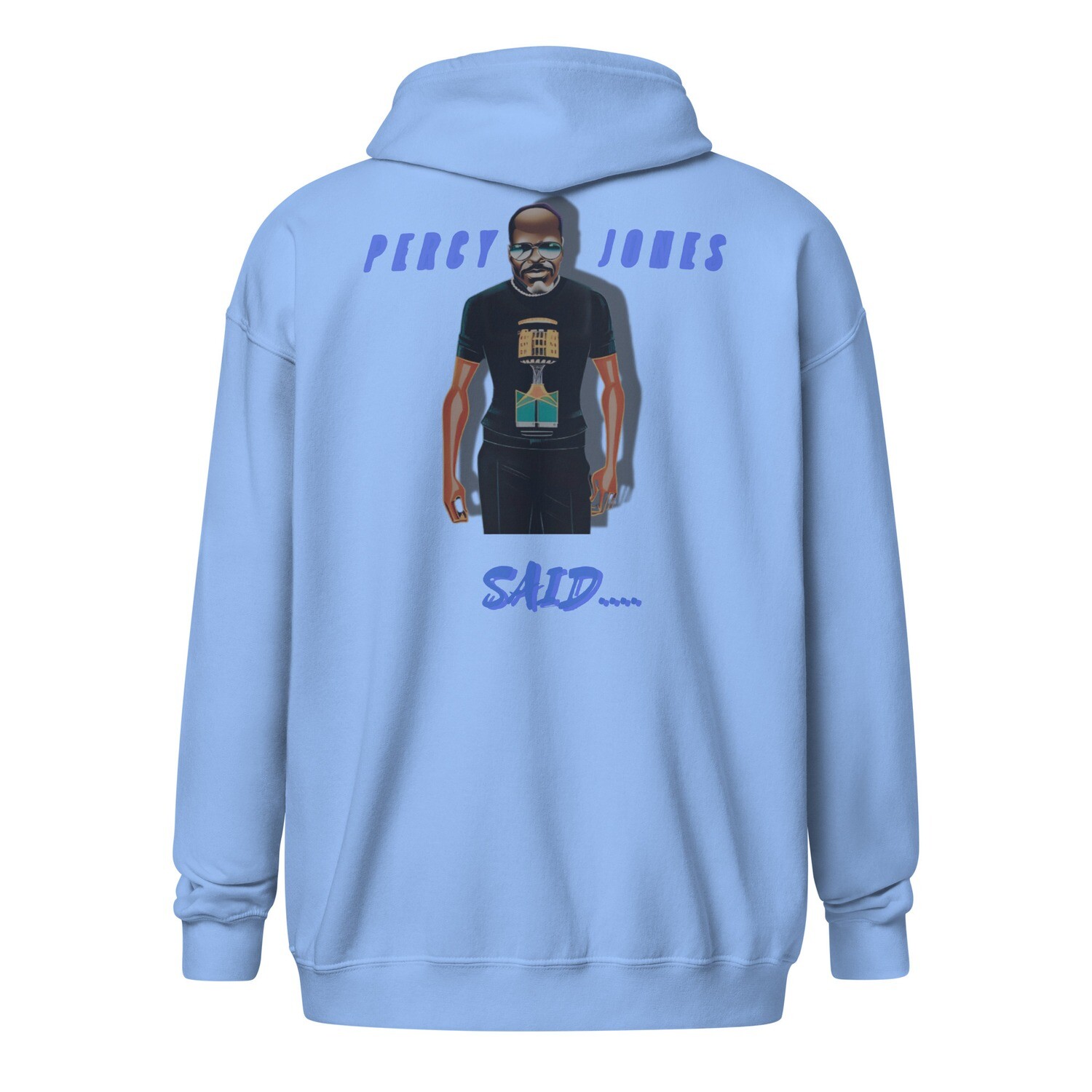 Percy Jones Said zip hoodie