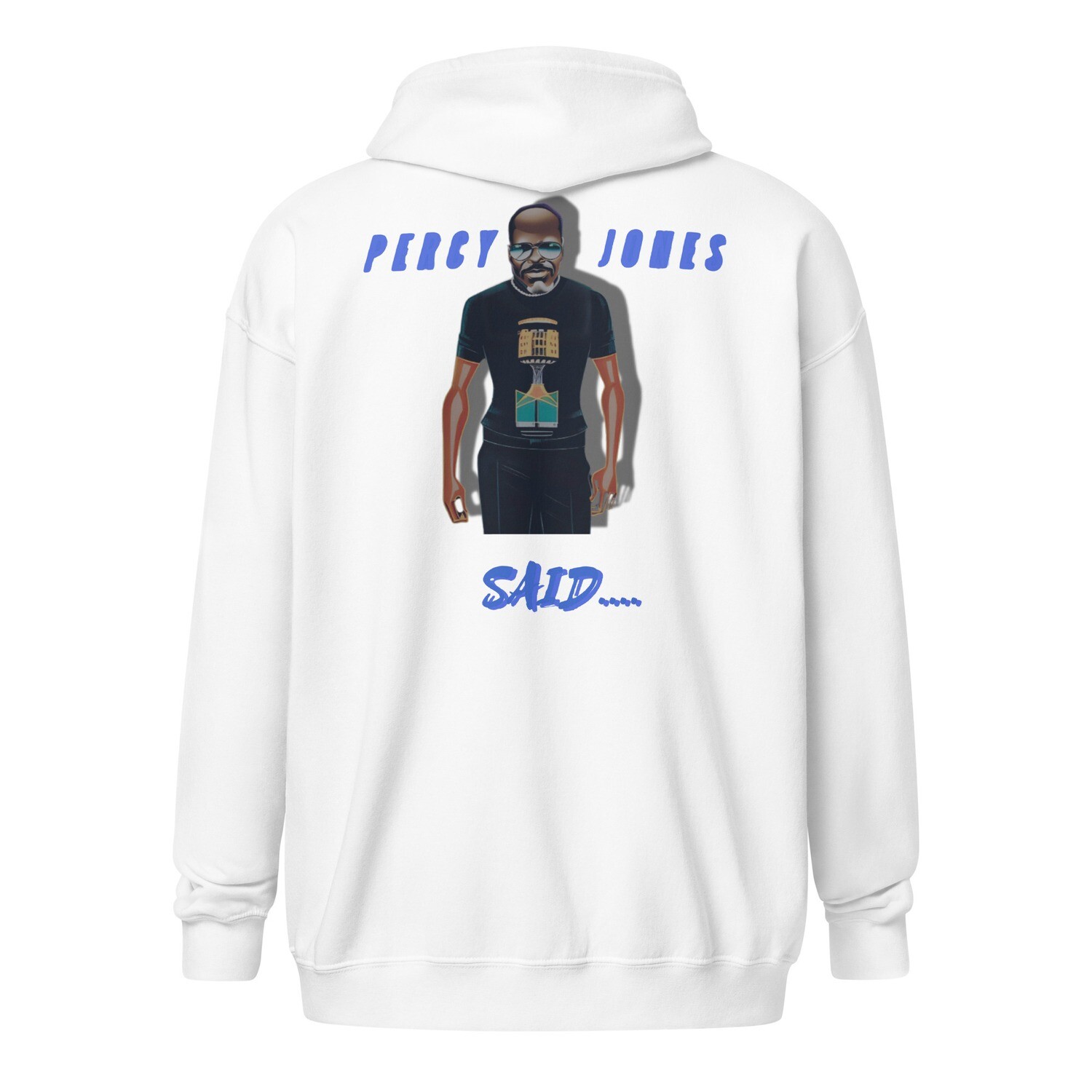 Percy Jones Said zip hoodie