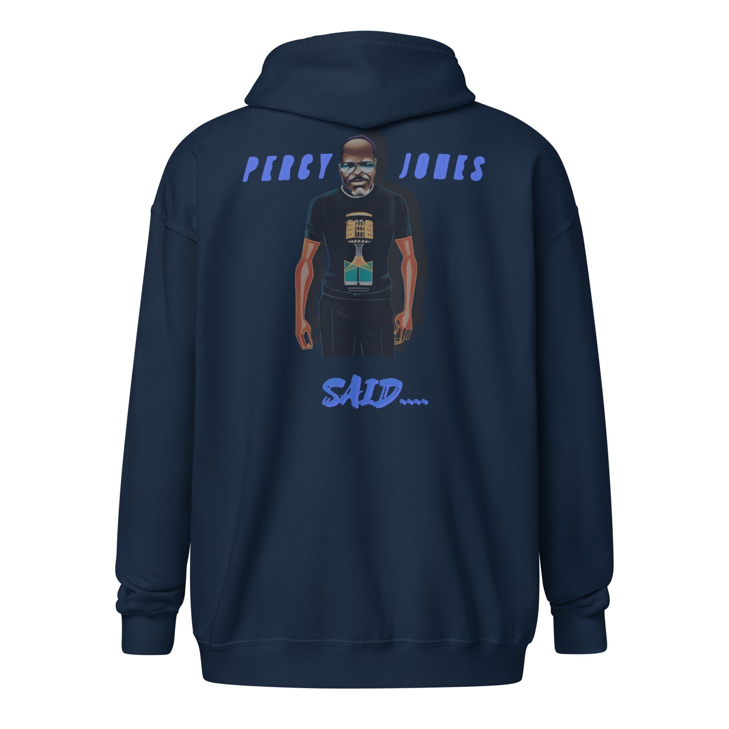Percy Jones Said zip hoodie