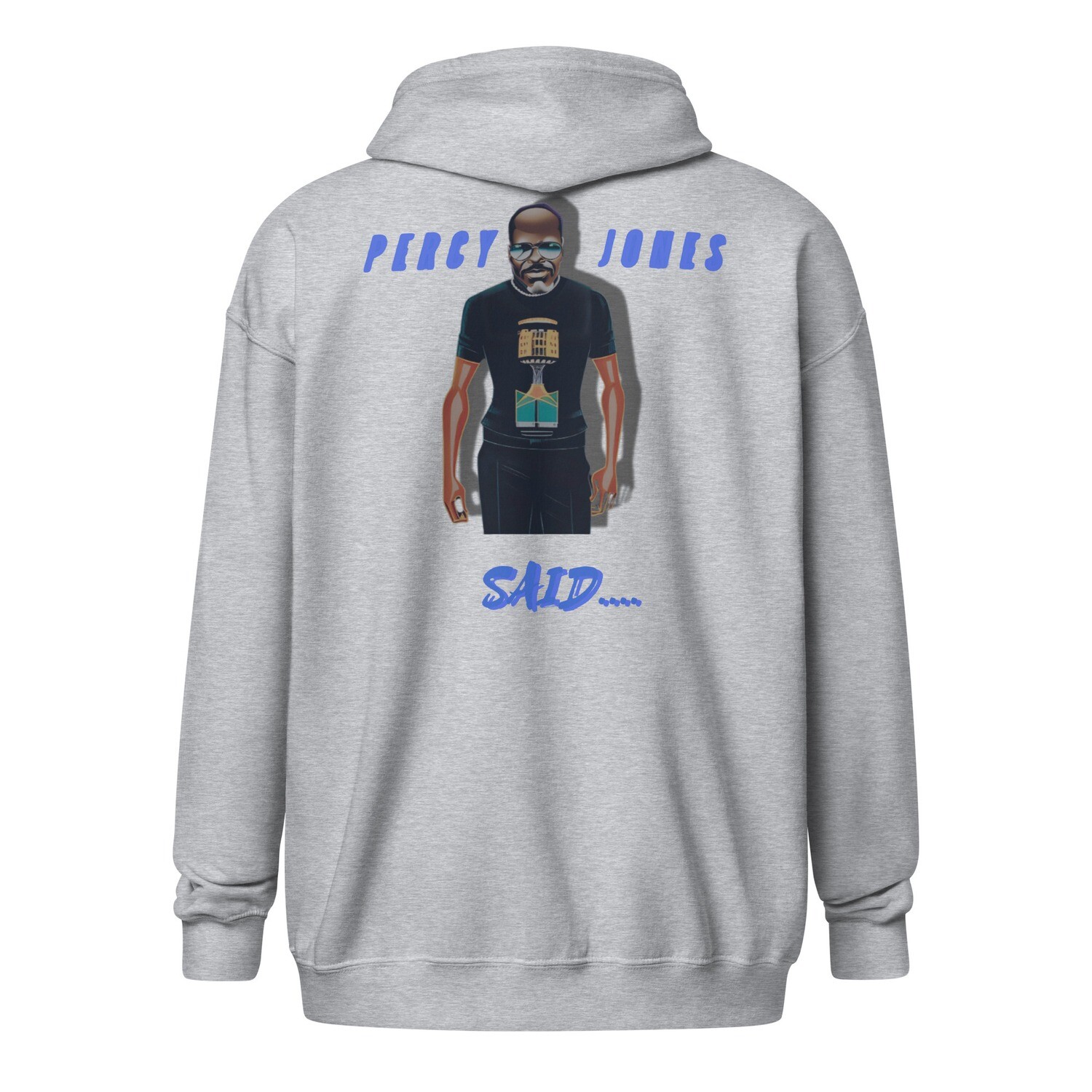 Percy Jones Said zip hoodie