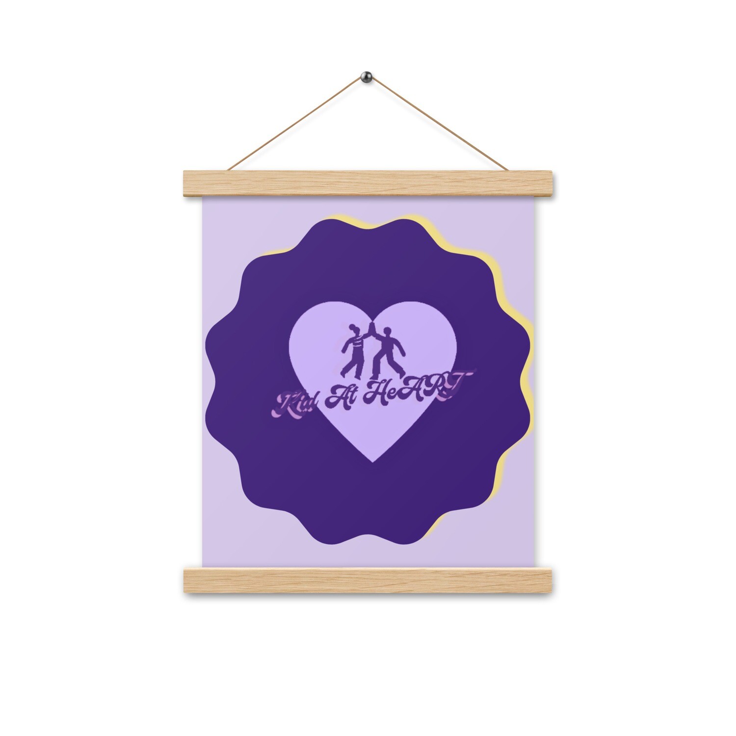 Kid At HeArt Poster with hangers