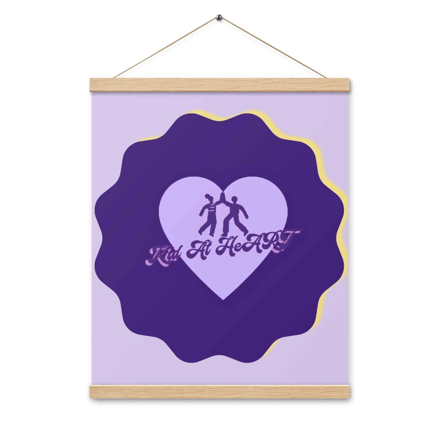 Kid At HeArt Poster with hangers