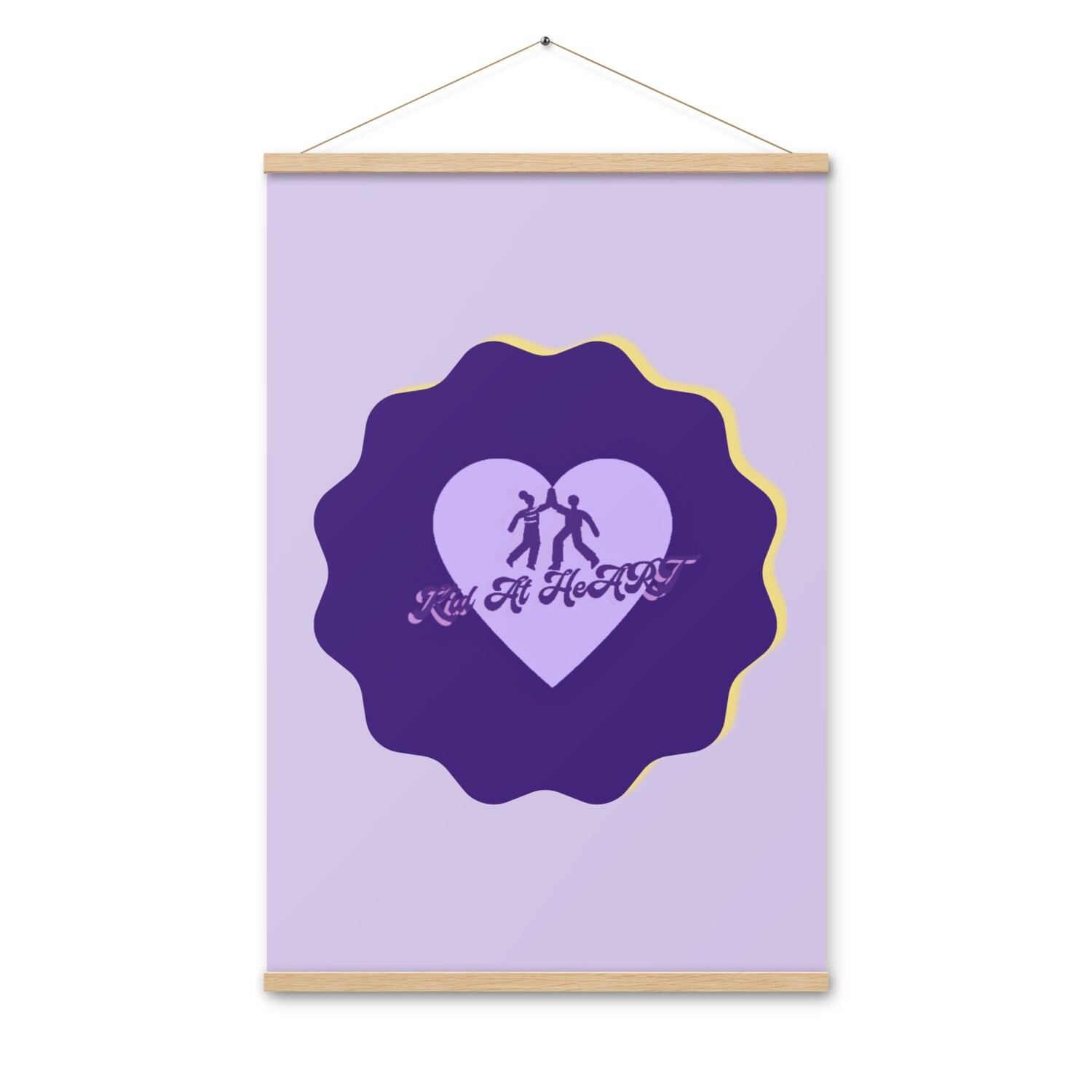 Kid At HeArt Poster with hangers