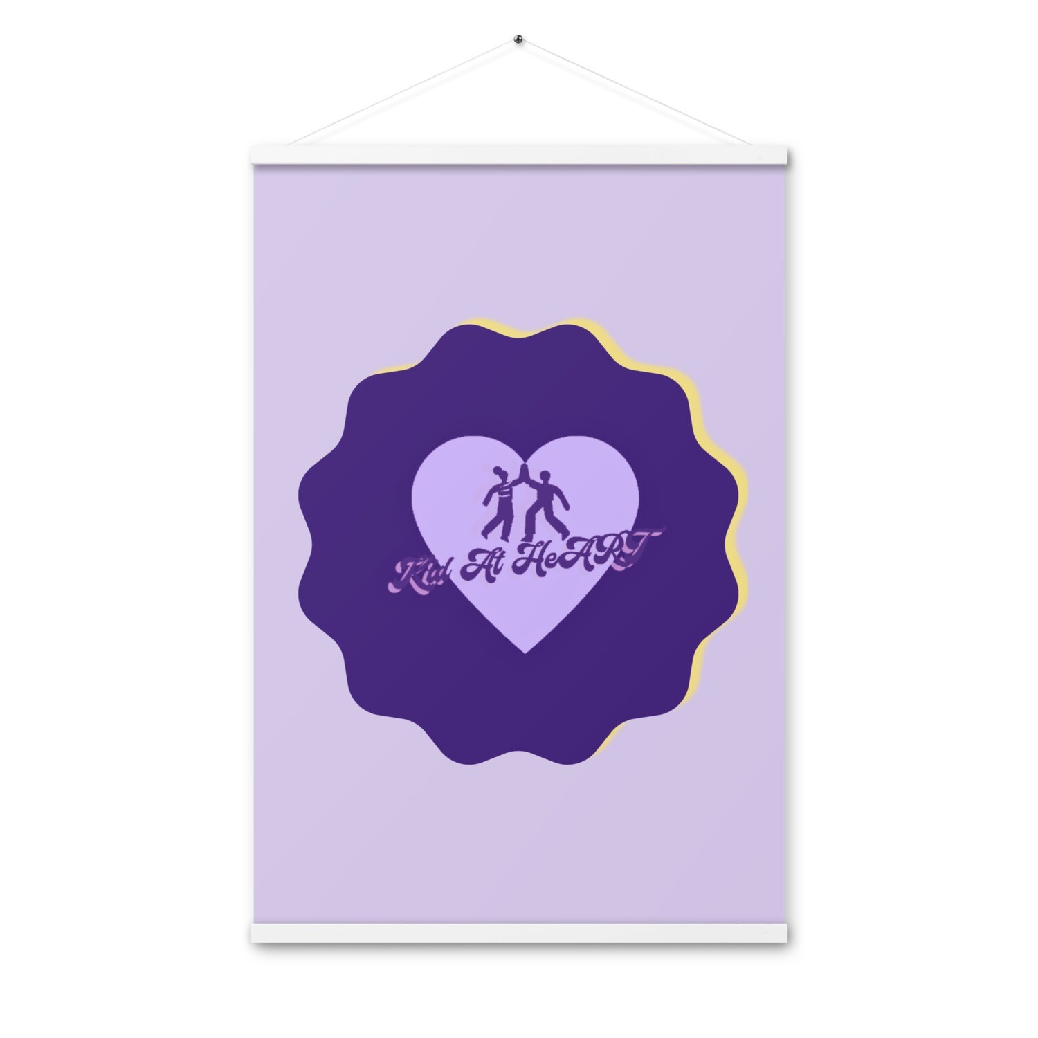 Kid At HeArt Poster with hangers