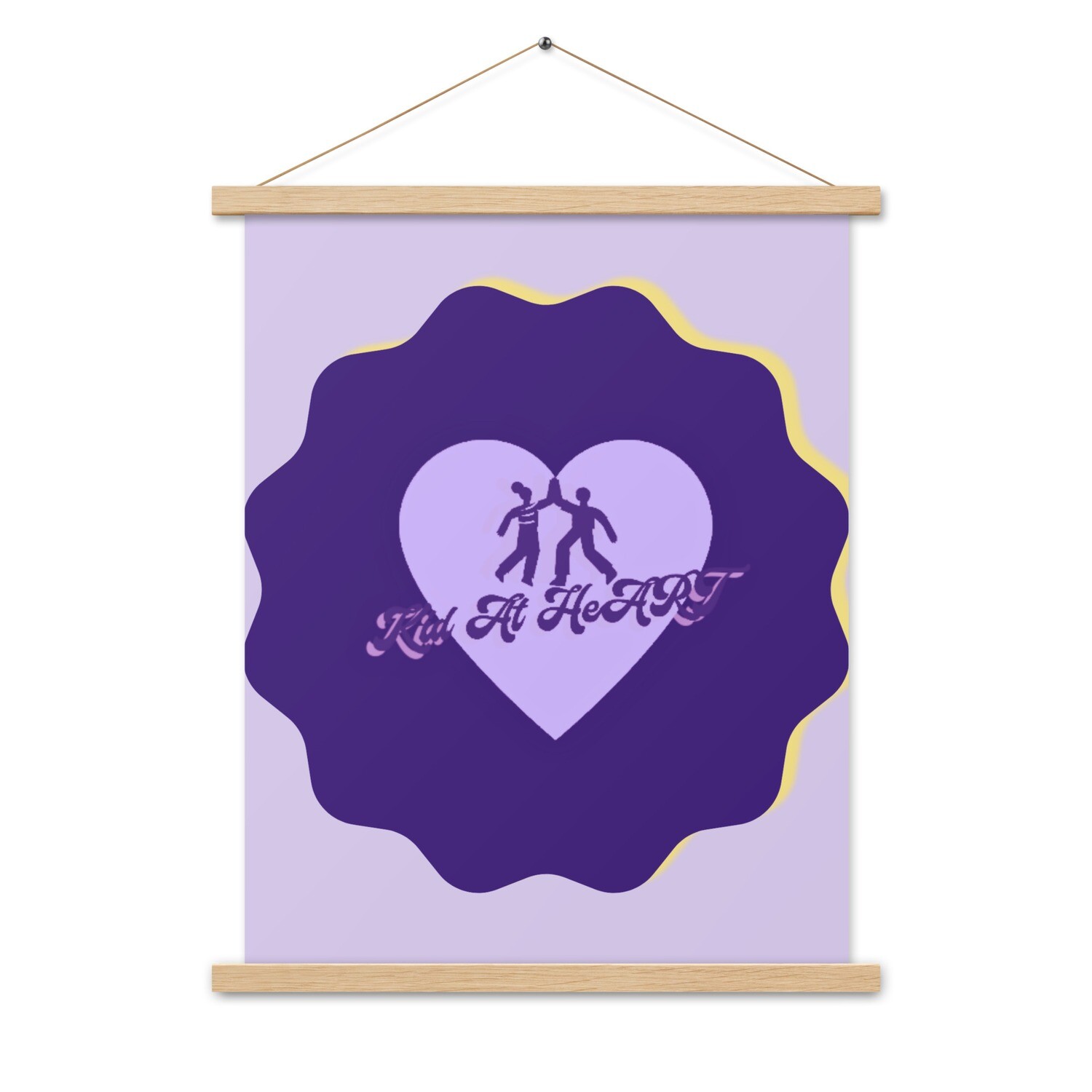 Kid At HeArt Poster with hangers