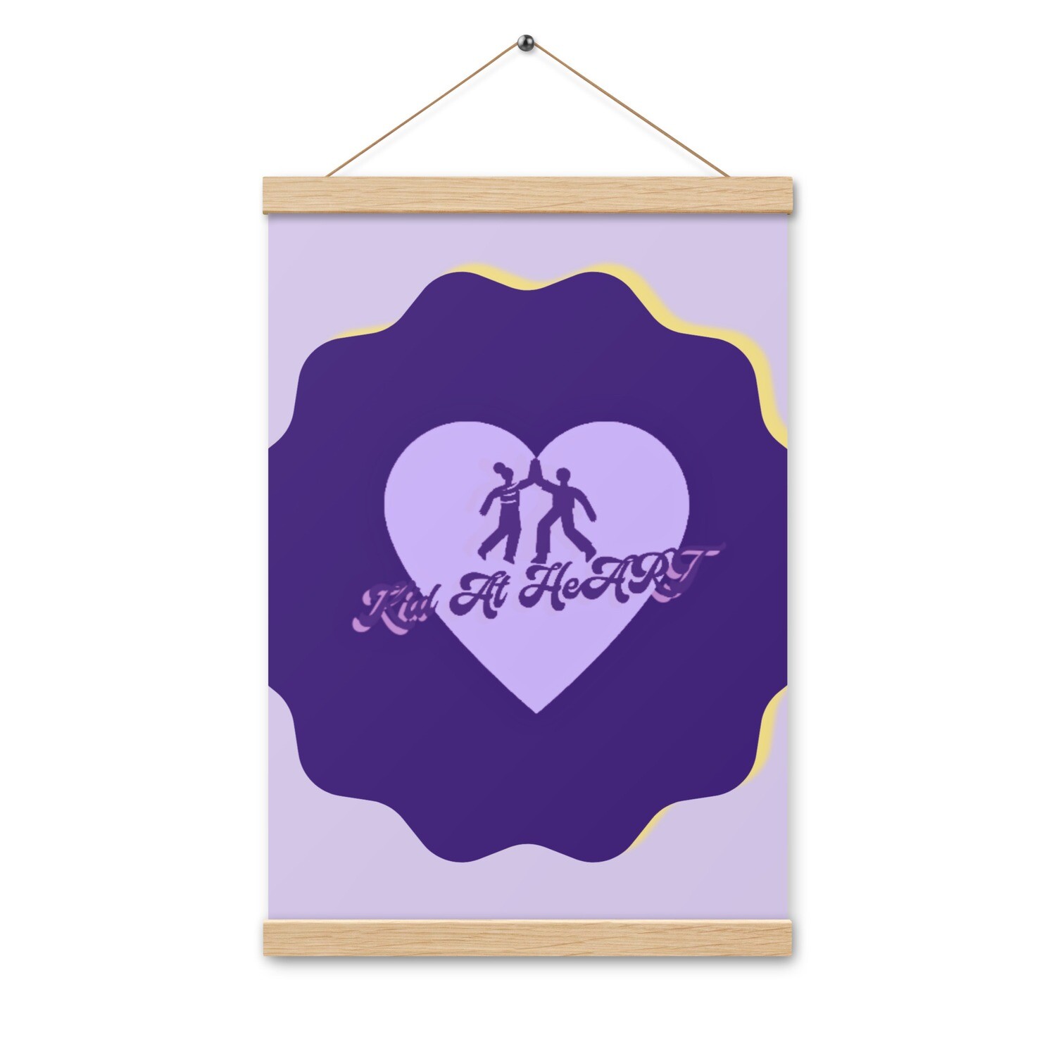 Kid At HeArt Poster with hangers
