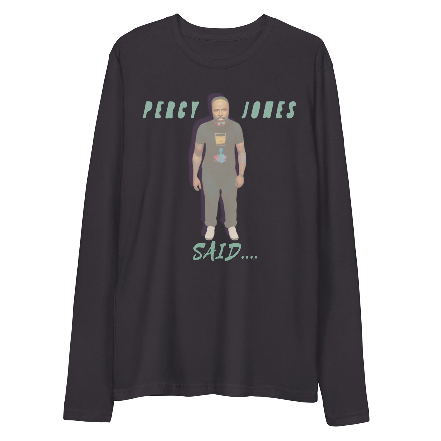 Percy Jones Said Long Sleeve Fitted Crew