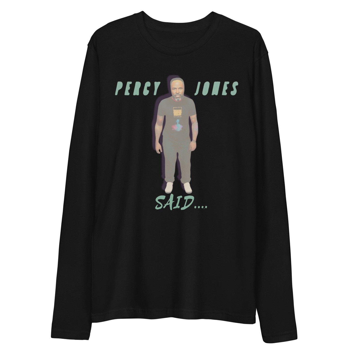 Percy Jones Said Long Sleeve Fitted Crew