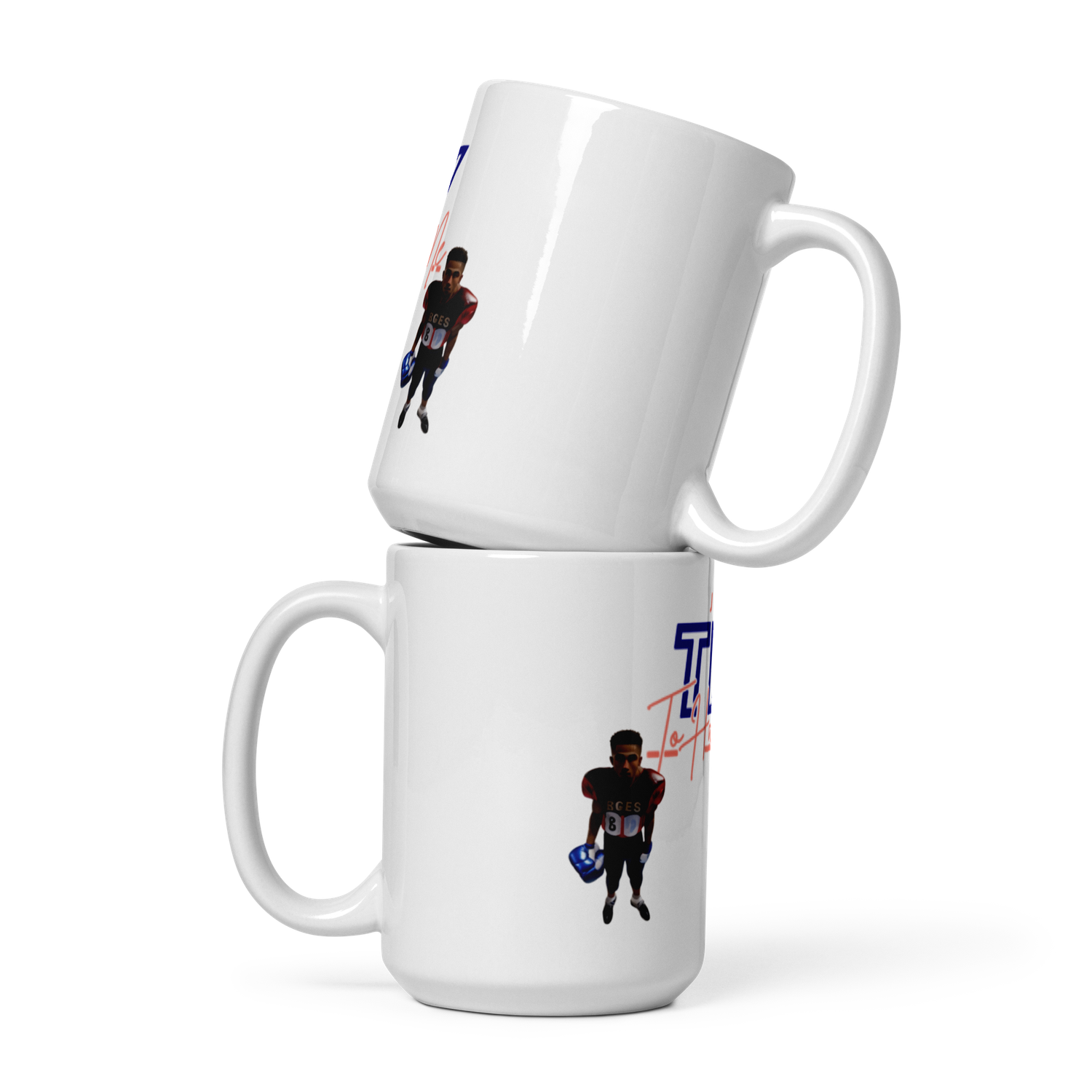 White glossy Try Me mug