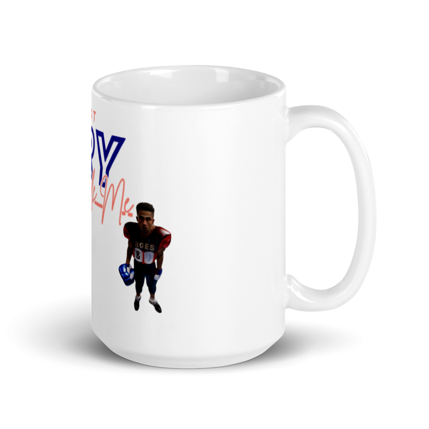 White glossy Try Me mug
