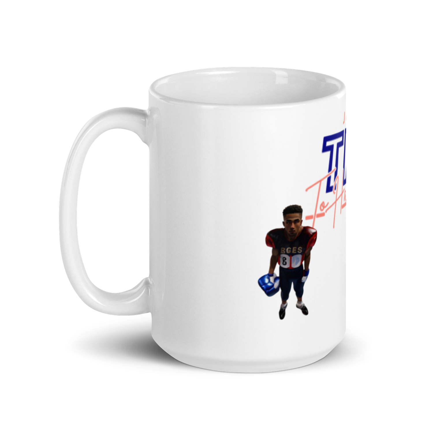 White glossy Try Me mug