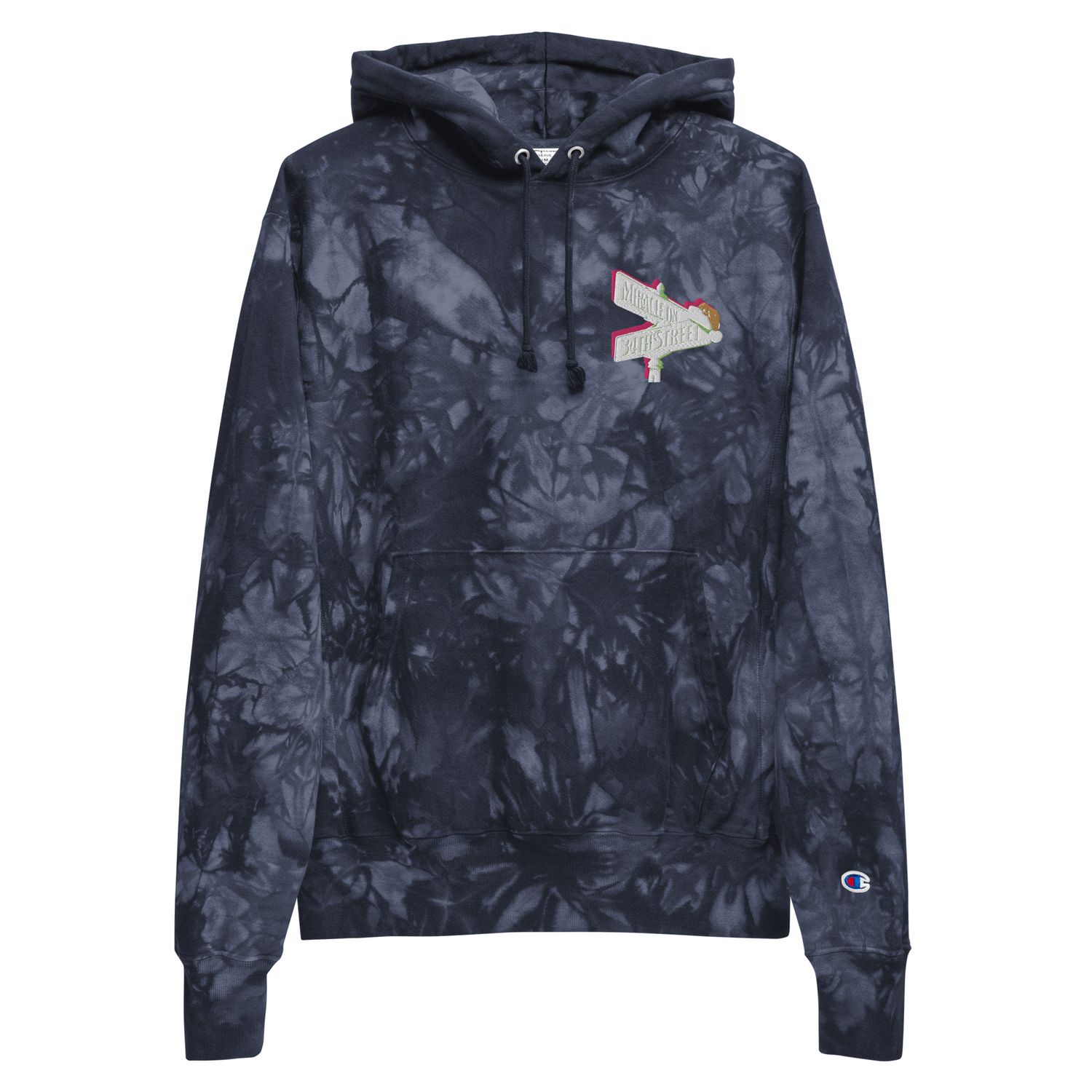 Miracle On 34th St Unisex Champion tie-dye hoodie