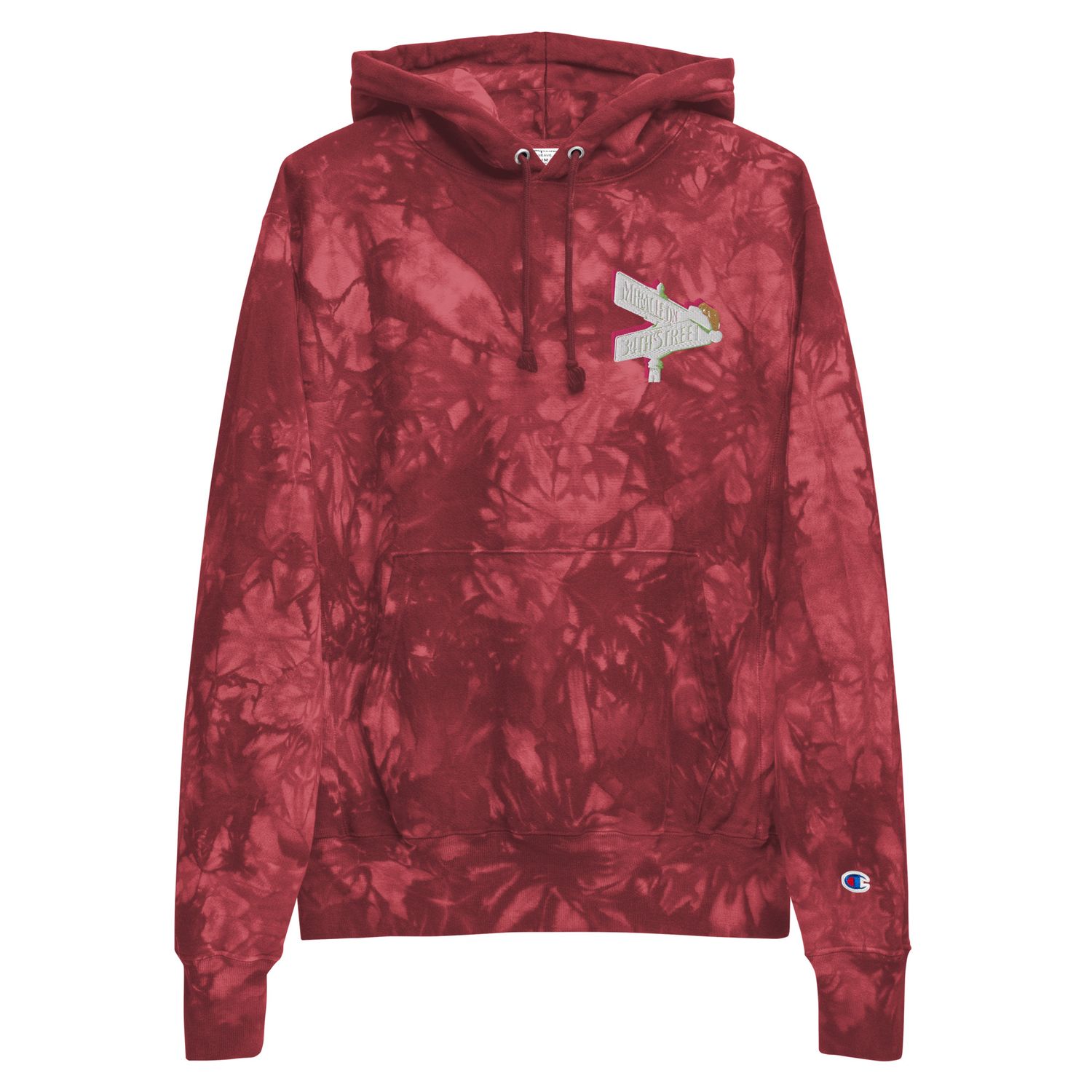 Miracle On 34th St Unisex Champion tie-dye hoodie