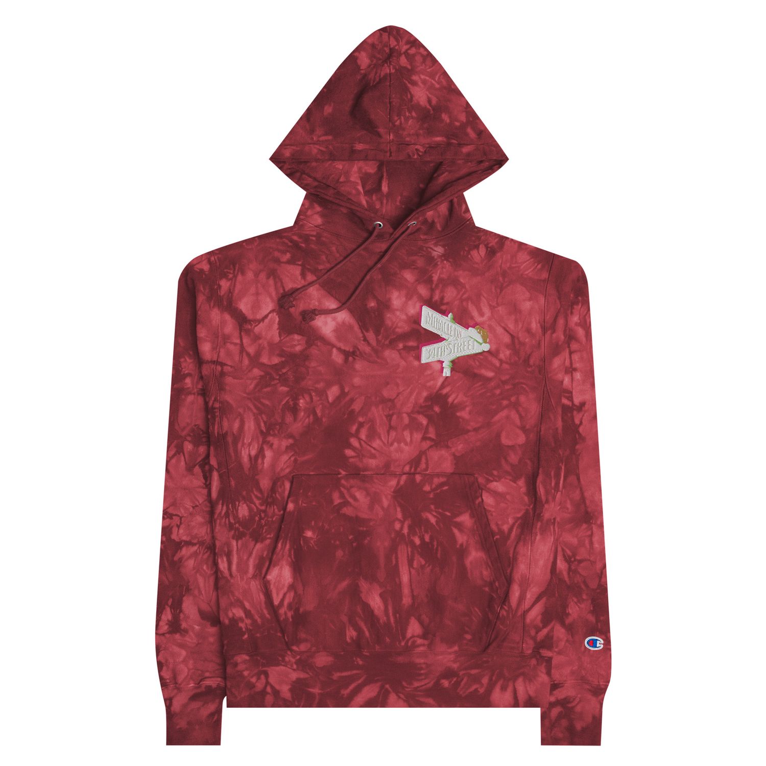 Miracle On 34th St Unisex Champion tie-dye hoodie