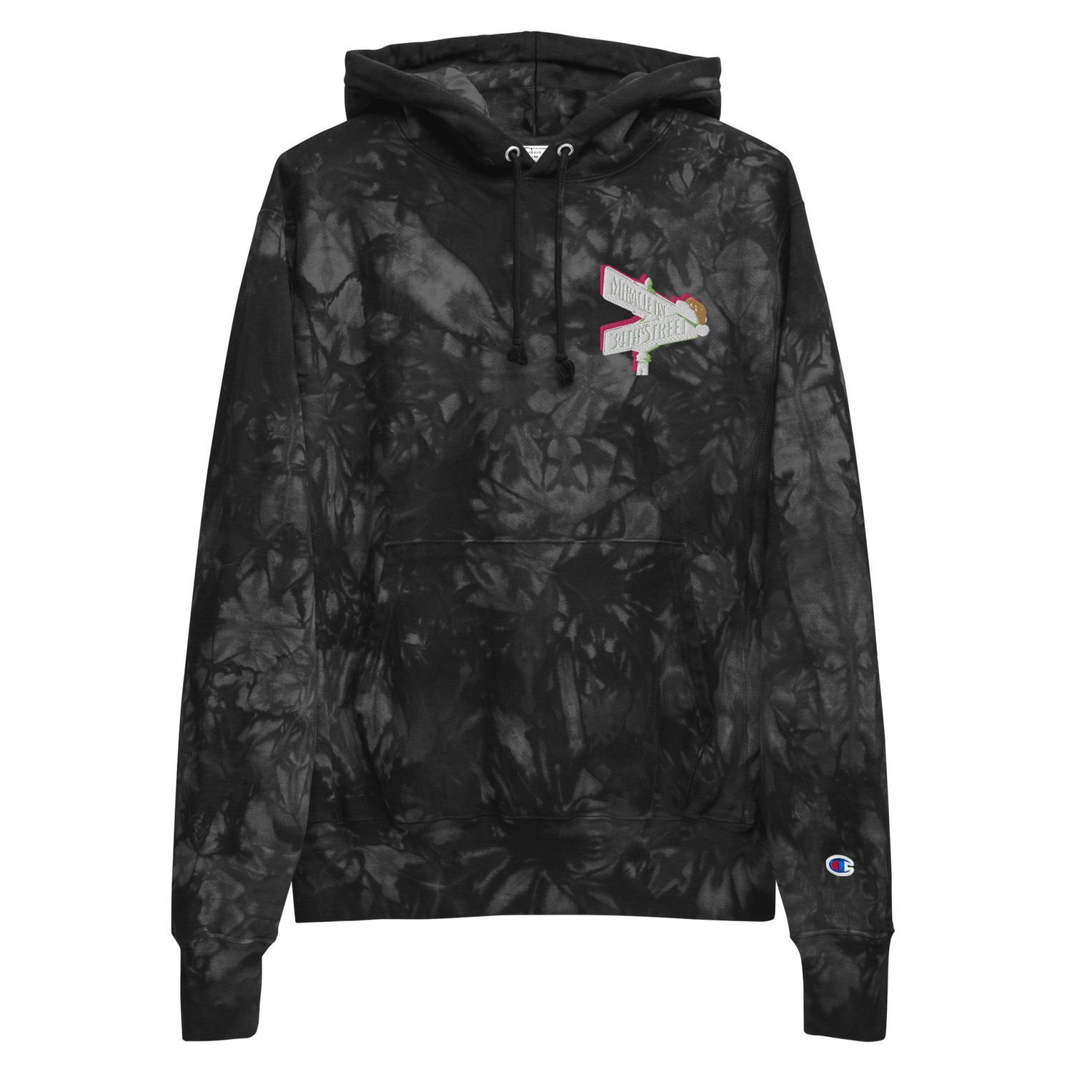Miracle On 34th St Unisex Champion tie-dye hoodie