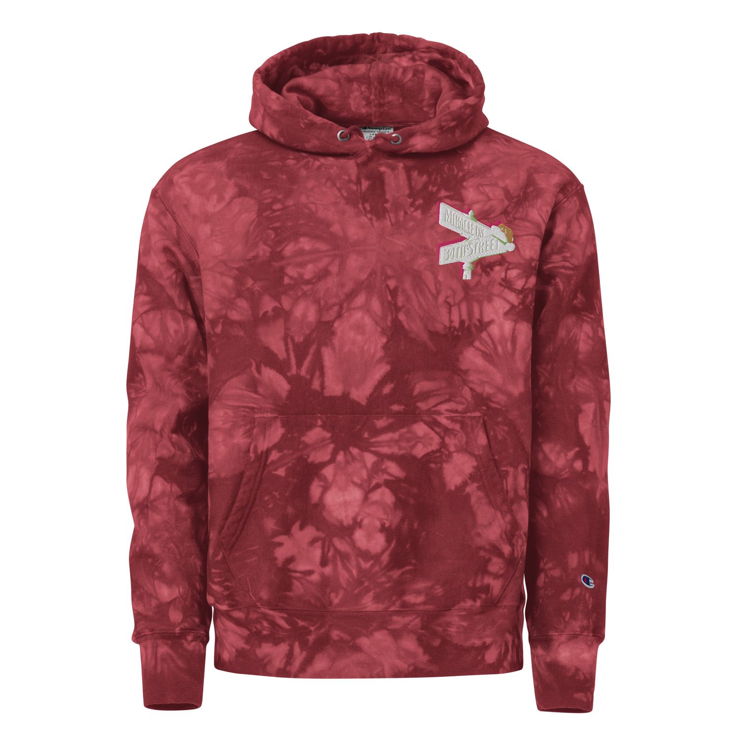 Miracle On 34th St Unisex Champion tie-dye hoodie