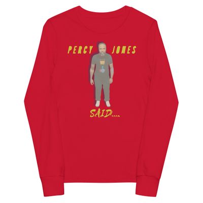 Percy Jones Said Youth long sleeve tee