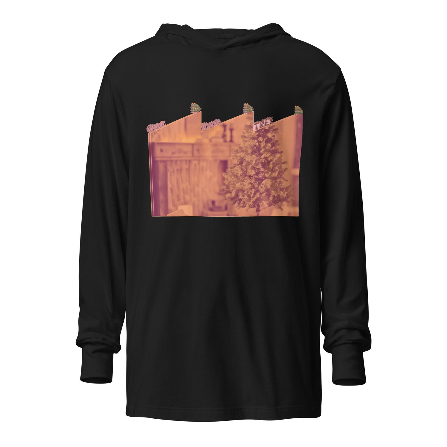 A Little Xmas Hooded long-sleeve tee