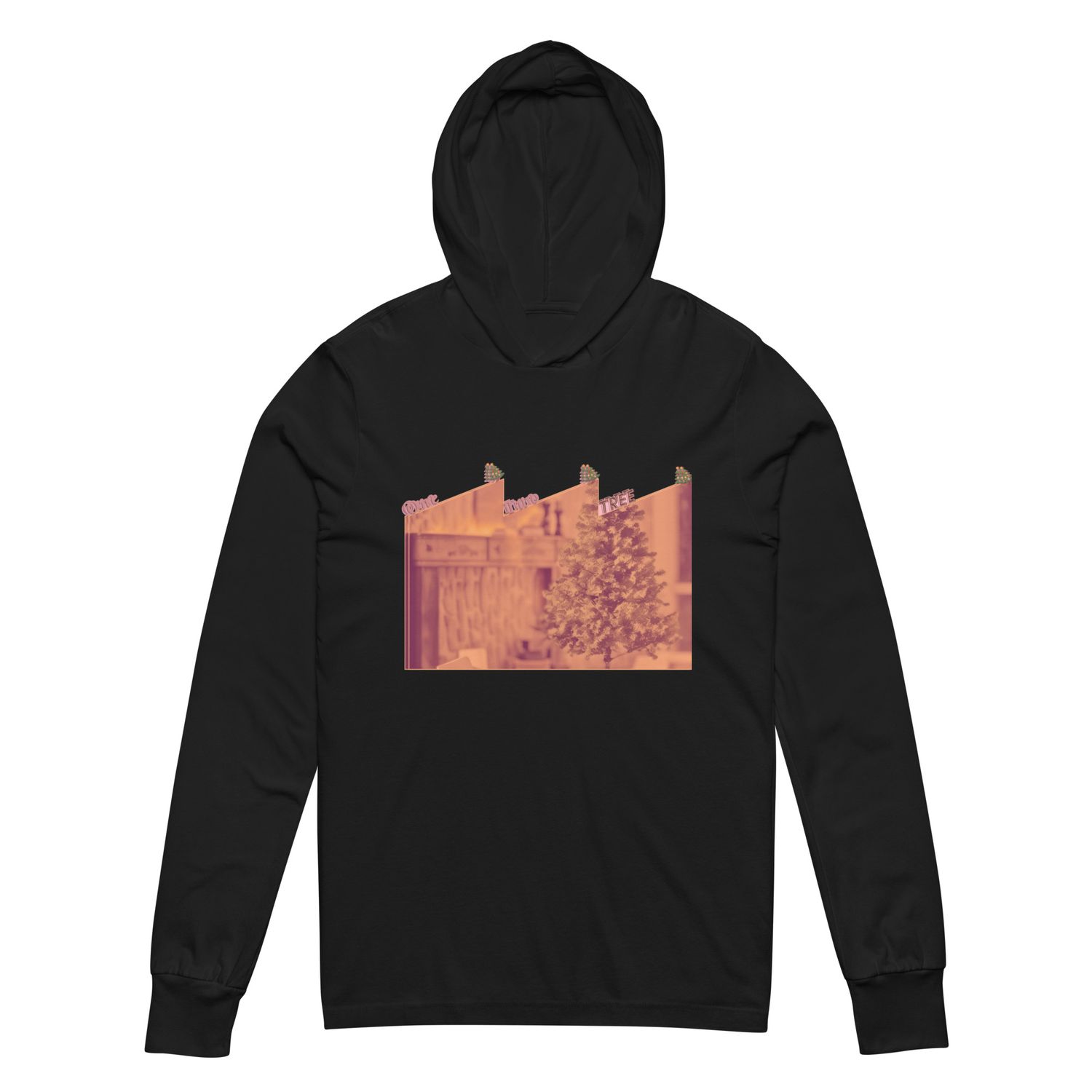 A Little Xmas Hooded long-sleeve tee